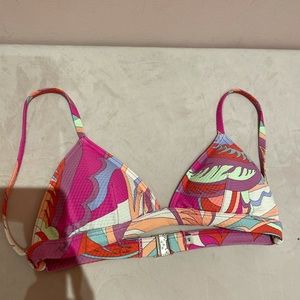 Emilio Pucci triangle swim top
